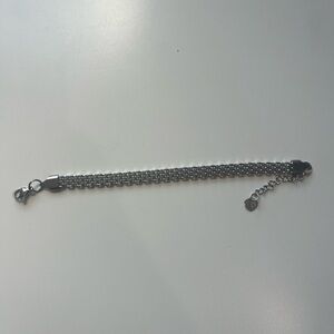 Sterling-Style Silver Multi-Chain Bracelet